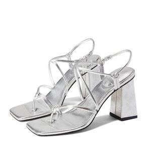NEW Marc Fisher Giada Sandal in silver